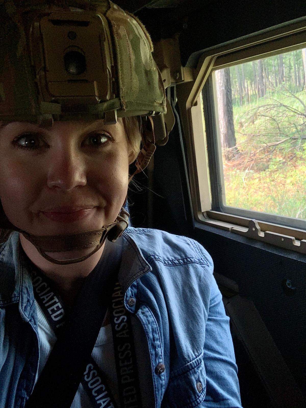 Sarah Blake Morgan, photographed while working on story at the U.S. Army’s military installation in Fort Bragg.