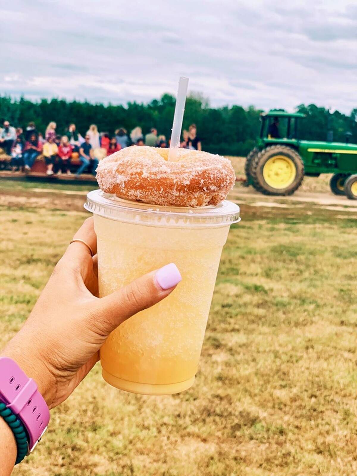 On weekends in September, a food truck will be at Carrigan Farms, serving apple cider donuts and apple cider slushies.