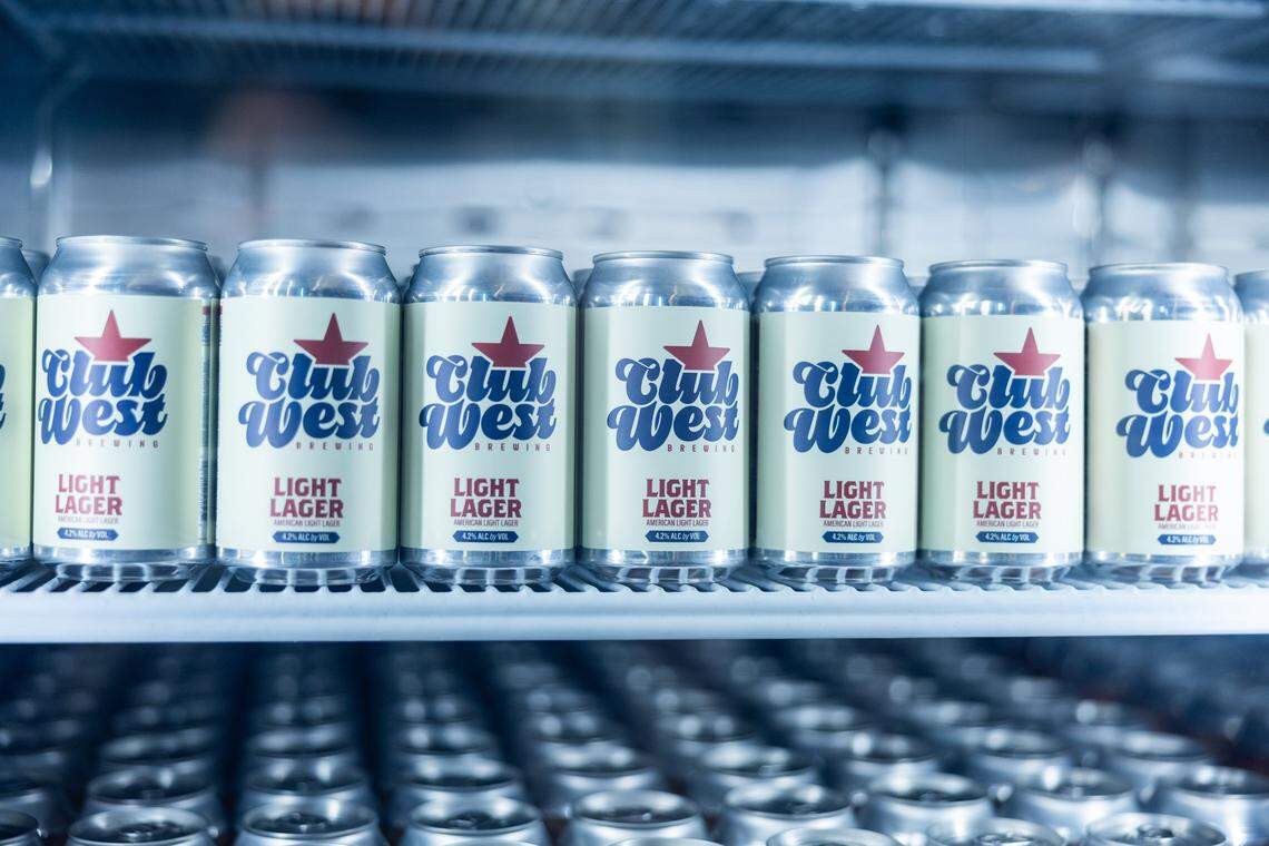 Club West Brewing core craft beers includes Club West IPA, Evening Ember Amber, Cold Camp Lager and a Peach Yuzu Cider available at the South End taproom at 2151 Hawkins St. in Charlotte. Club West has a new owner and new name, rebranding from the former Sycamore Brewing.