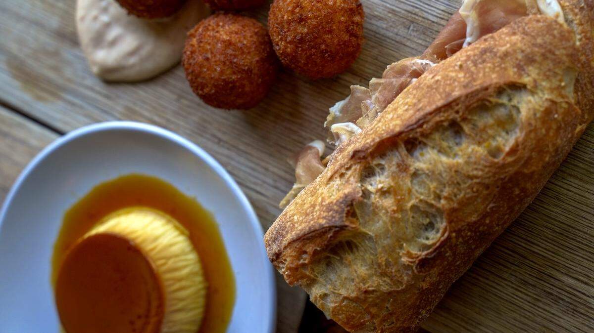 The menu includes light bites, sandwiches and desserts that range from $9-$15.