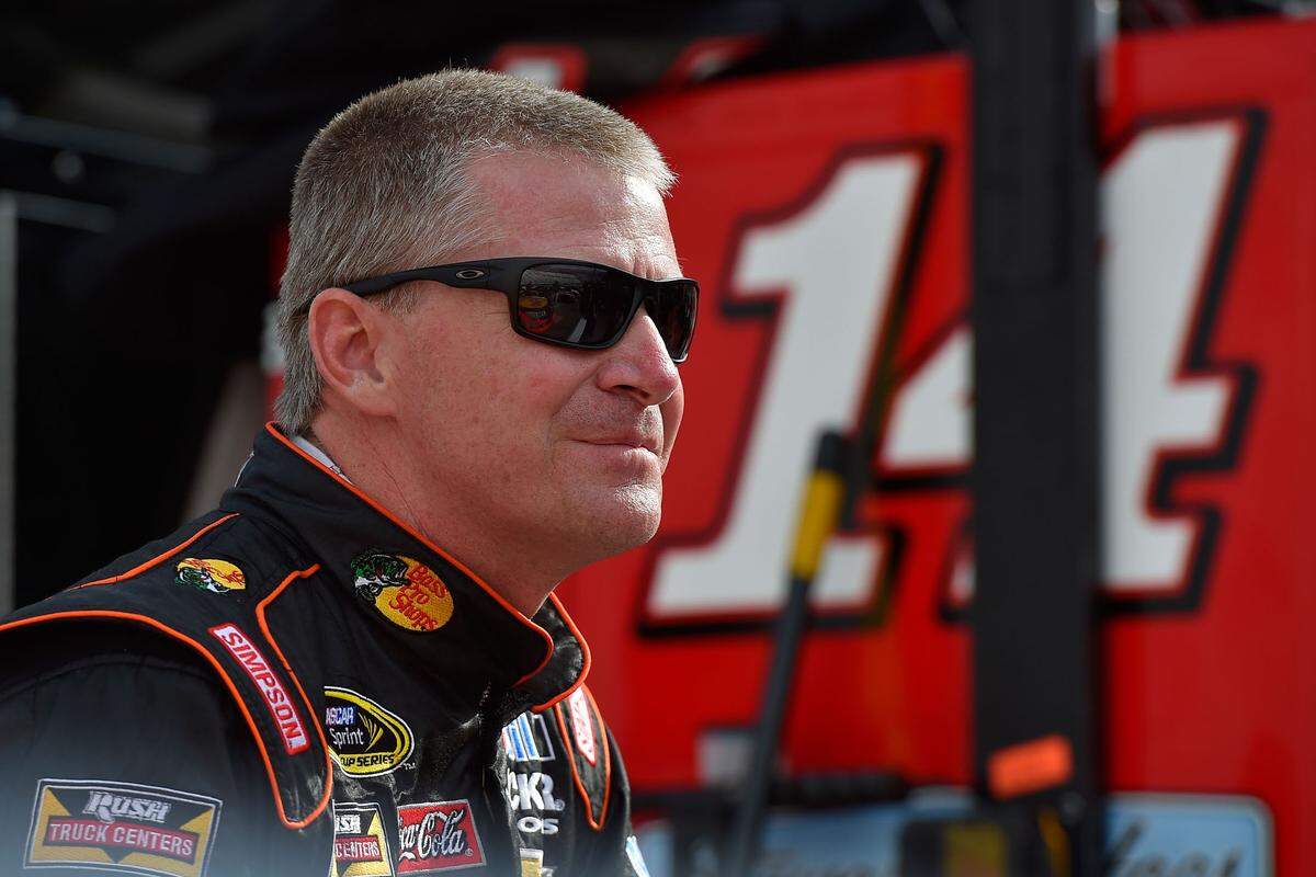 Aug 22, 2014; Bristol, TN, USA; NASCAR Sprint Cup Series driver Jeff Burton during qualifying for the Irwin Tools Night Race at Bristol Motor Speedway.