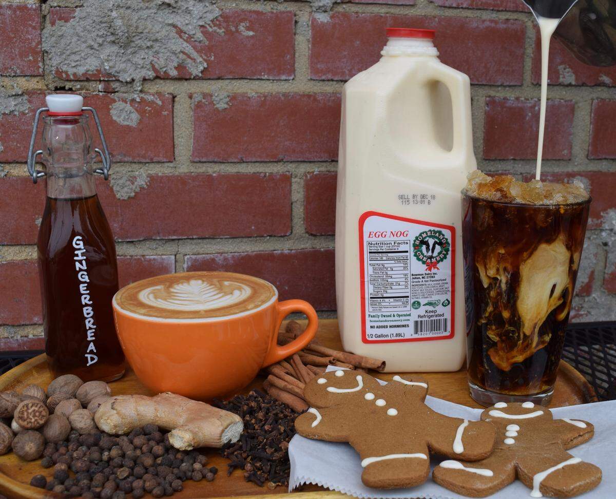Smelly Cat Coffee is offering a cozy eggnog cold brew drink for the holiday season.