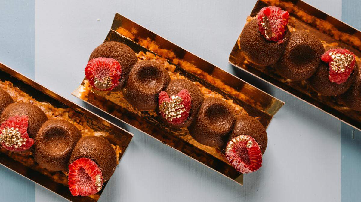 Amelie's Vegan Chocolate Truffle Bar has a base of toasted coconut, almonds, dates and coconut oil.