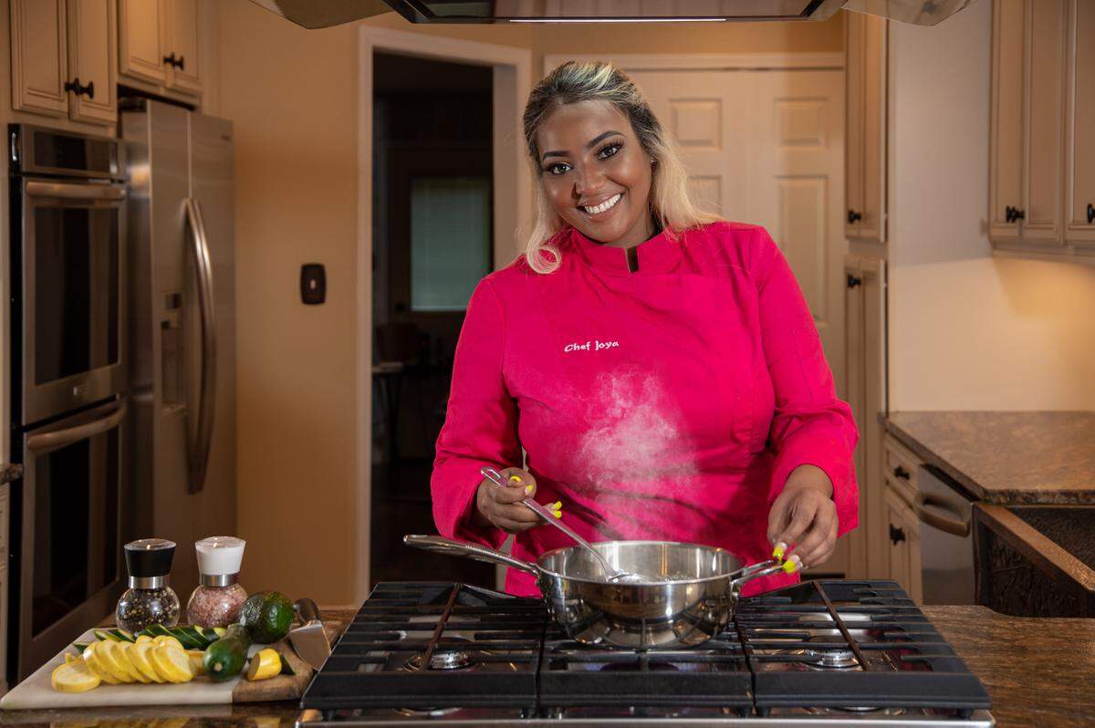 Chef Joya Courtney has written a few vegan cookbooks, including one called “It’s Soul Mahmazing.”