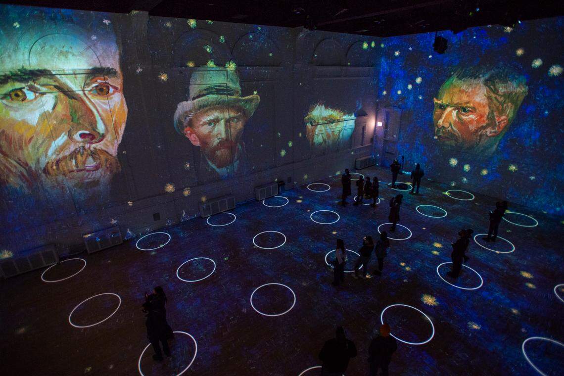 Immersive Van Gogh pairs images of the Dutch painter’s work with mood-setting music.