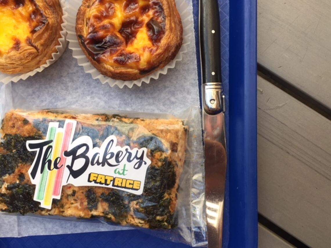 The feather-light egg tarts and the crazy Rice Krispie-like treat at Fat Rice are worth a James Beard Award, too.