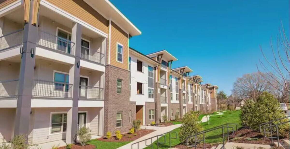 Georgia-based Davis Development wants to build 261 multifamily homes — like the ones pictured here — at 833 River Highway (N.C. 150) in Mooresville.