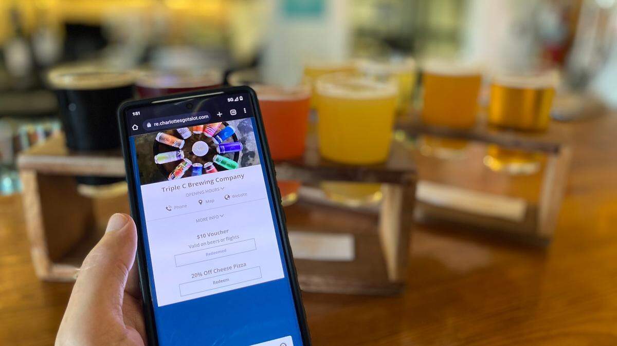 The Charlotte Brew Badge allows users to visit multiple breweries without spending too much money.