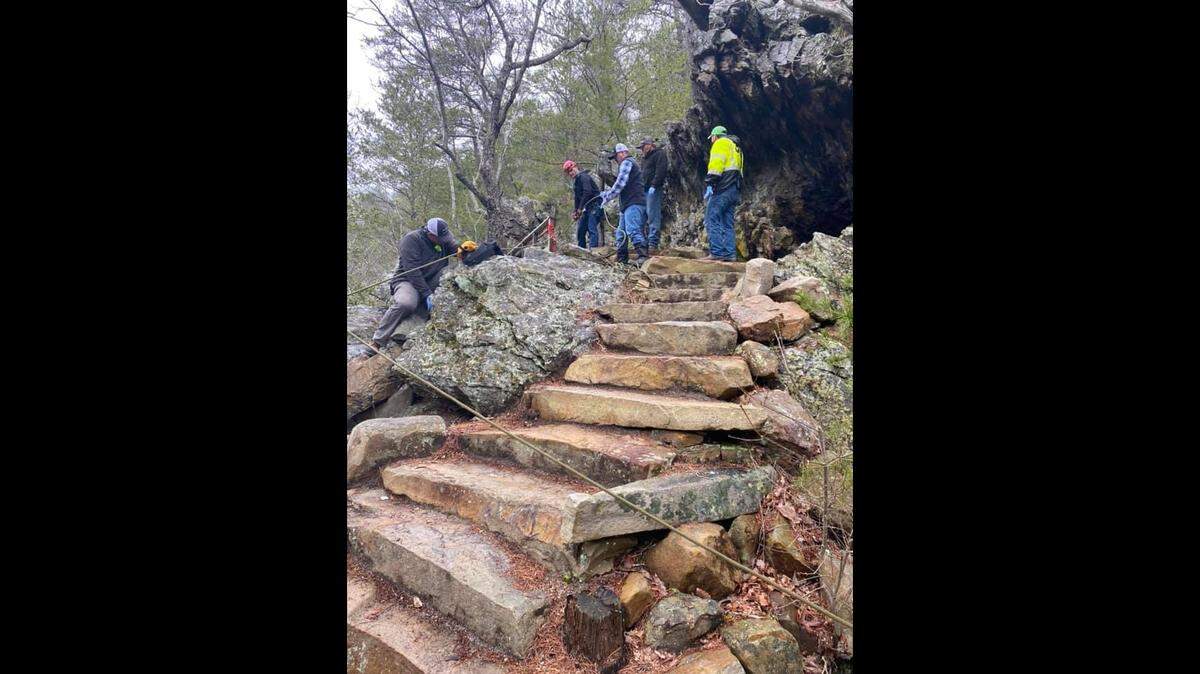 A hiker suffered multiple injuries Sunday during an incident at Hanging Rock State Park, according to the Stokes County Fire & Rescue Association.