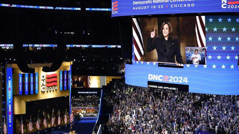 Can Kamala Harris convince voters she’s a centrist? Donald Trump calls her ‘dangerously liberal’