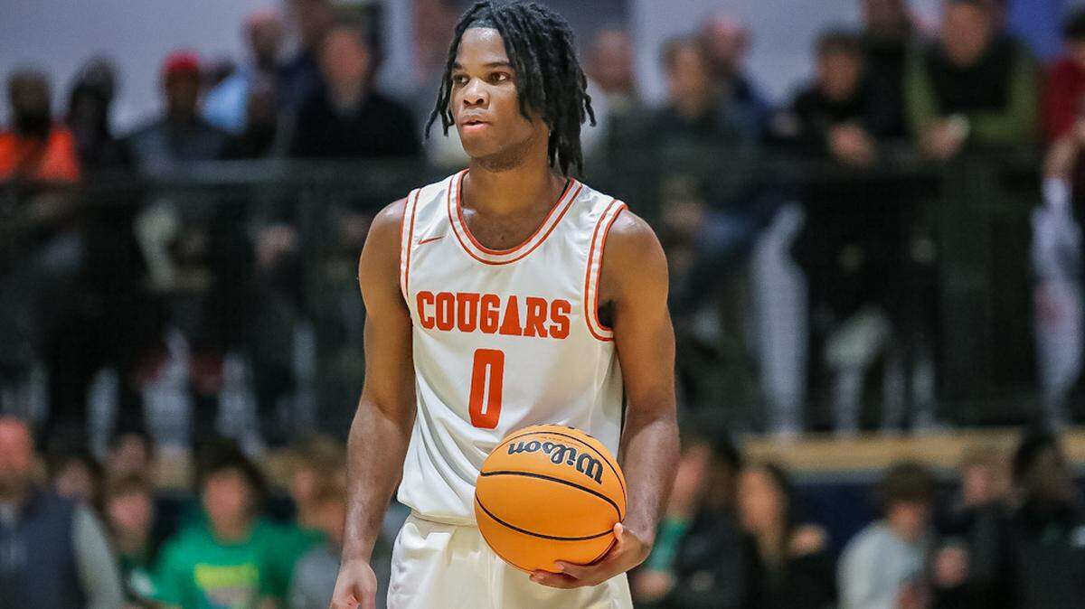 Chambers Point Gaurd Marcus Brown looks for an open teammate