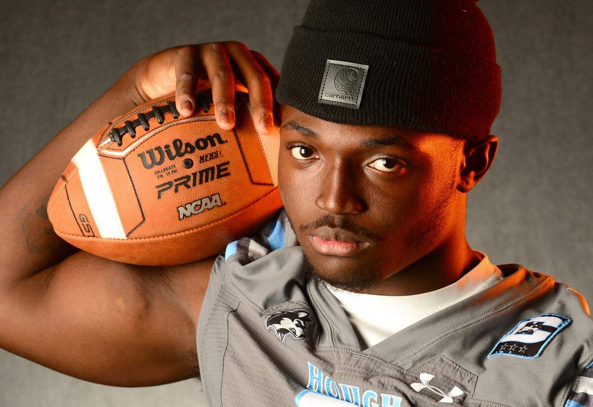Hough Huskies linebacker Ryan Peterson on Tuesday, December 9, 2025.