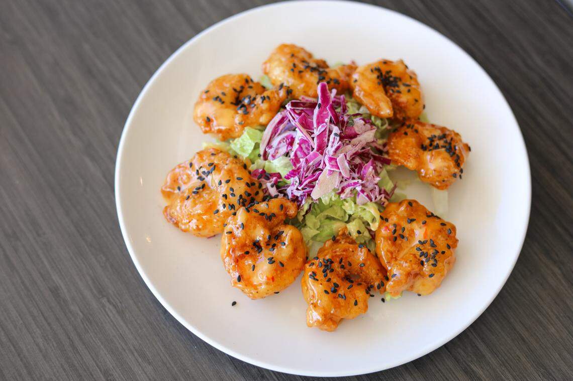 You can start off your meal at The Office Craft Bar & Kitchen with an order of Bang Bang Shrimp ($12).