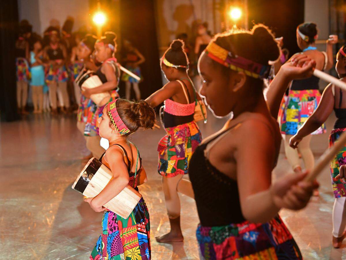 Students perform in the 2019 end-of-year Reach performance, which took place May 5. Reach is Charlotte Ballet’s scholarship dance program and more than 1,000 young dancers have participated over the years.