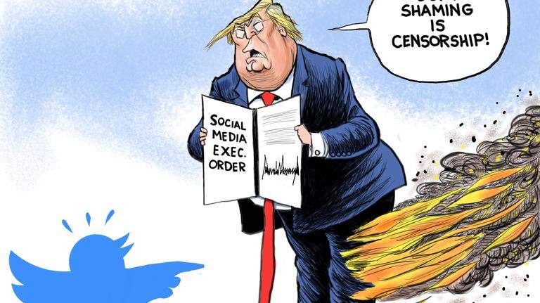 Kevin Siers cartoon: Freedom of fact-free speech