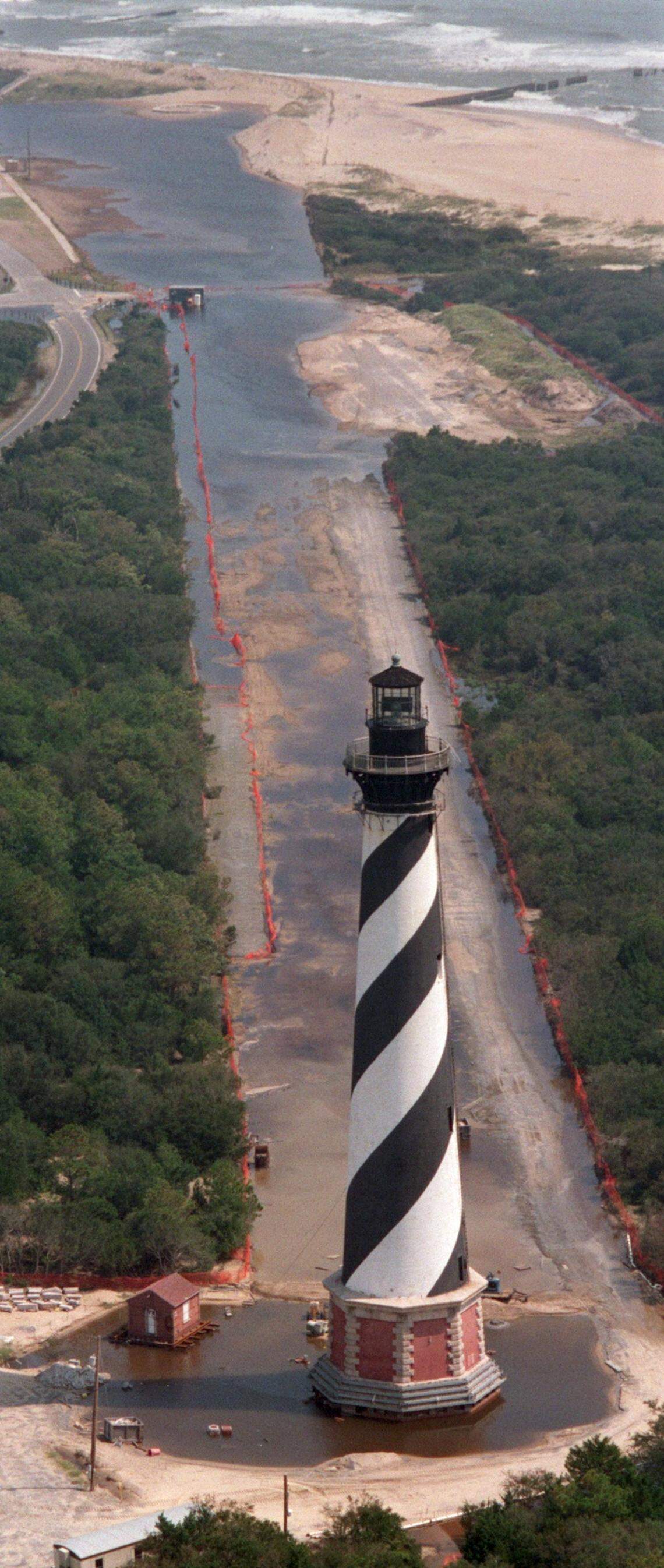 The track to move the Cape Hatteras Lighthouse.