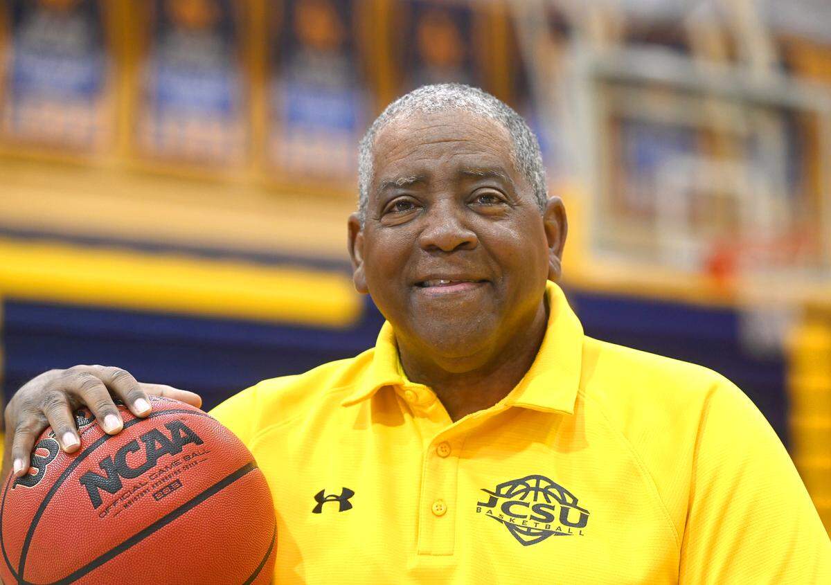 Johnson C. Smith University men’s head basketball coach and athletic director Stephen Joyner, Sr. on Thursday, February 9, 2023.