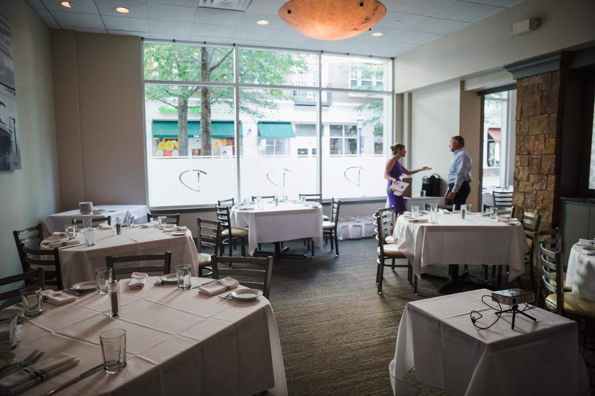 The dining room of Dressler’s at Birkdale Village. Jon Dressler, who co-owns Rare Roots Hospitality, said most of his products are domestic.