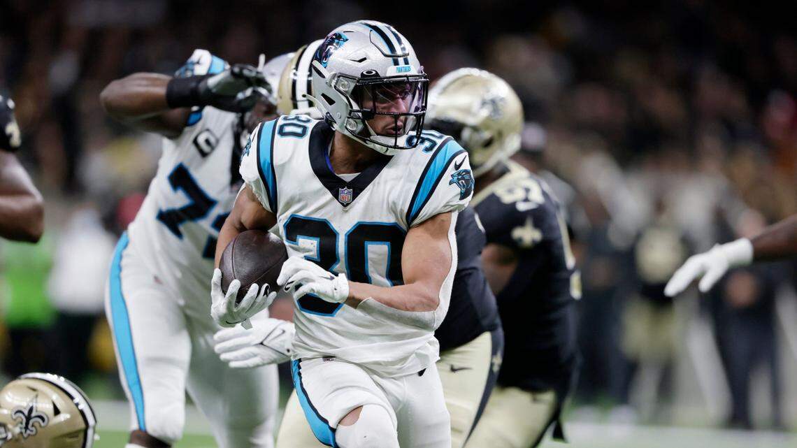 The Carolina Panthers selected running back Chuba Hubbard in the fourth round of last year’s NFL draft.