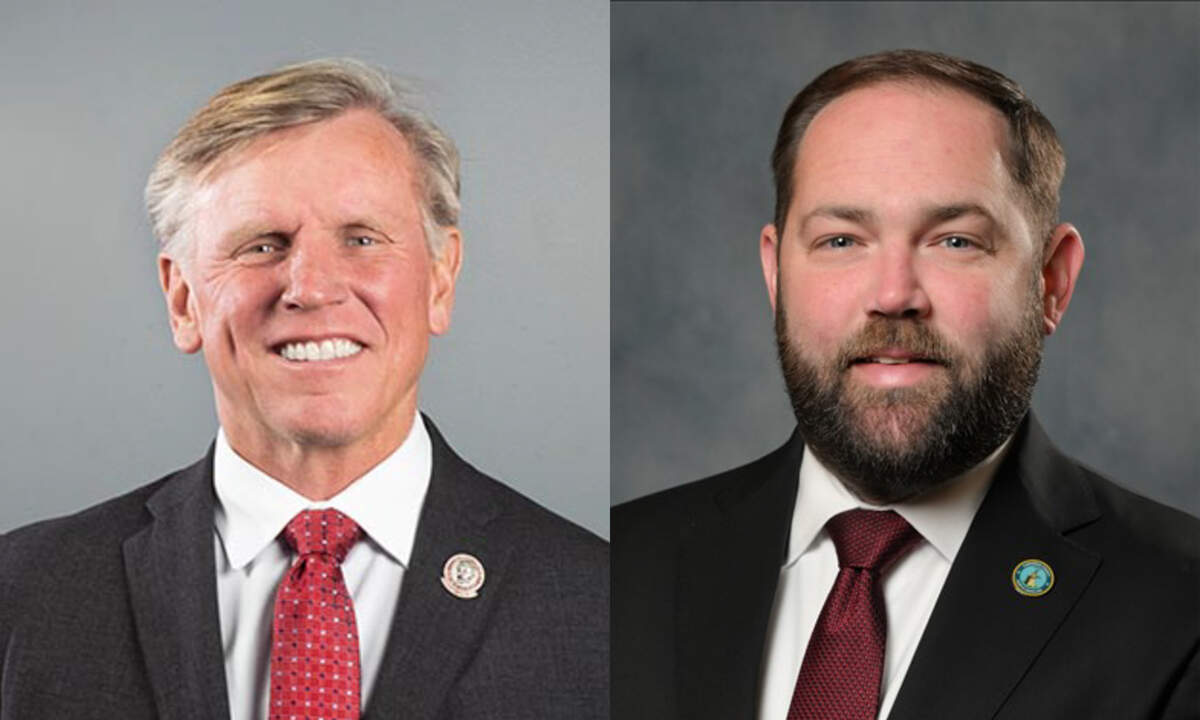 Kevin Crutchfield, left, and Chris Measmer, right, are the Republican candidates for N.C. Senate District 34 in Cabarrus County.