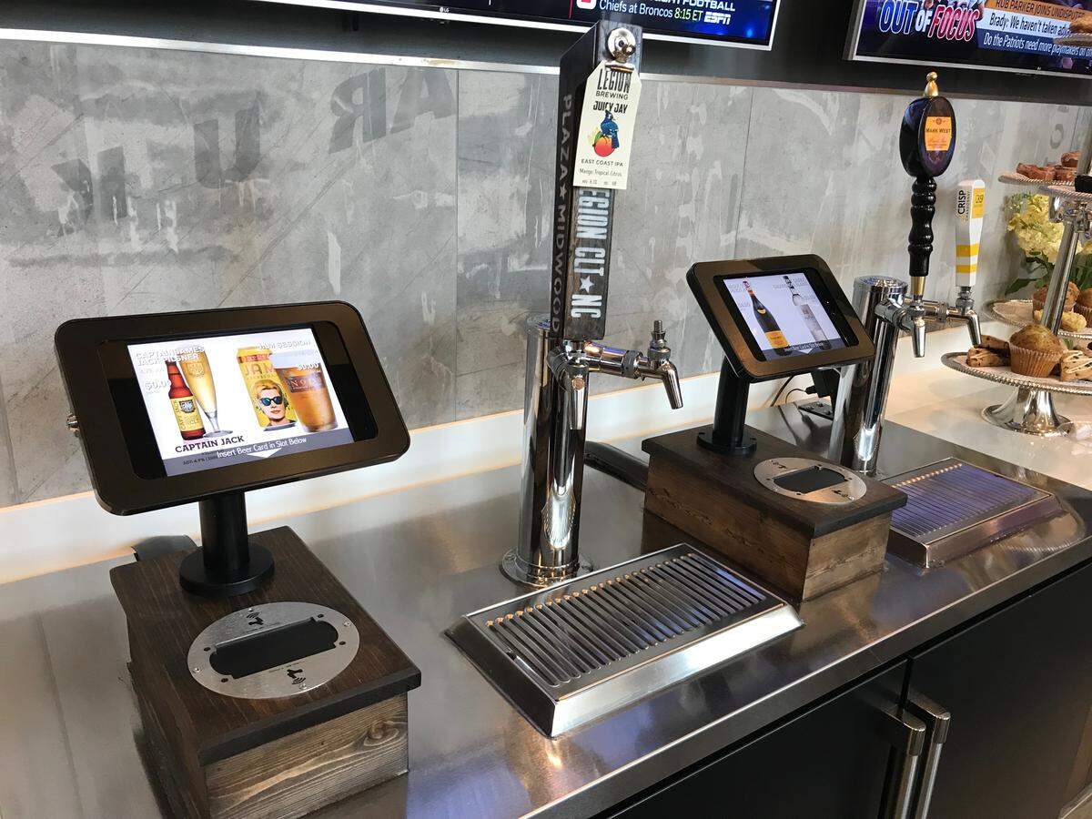 Wine and beer taps were among the amenities at Inspire SouthPark.