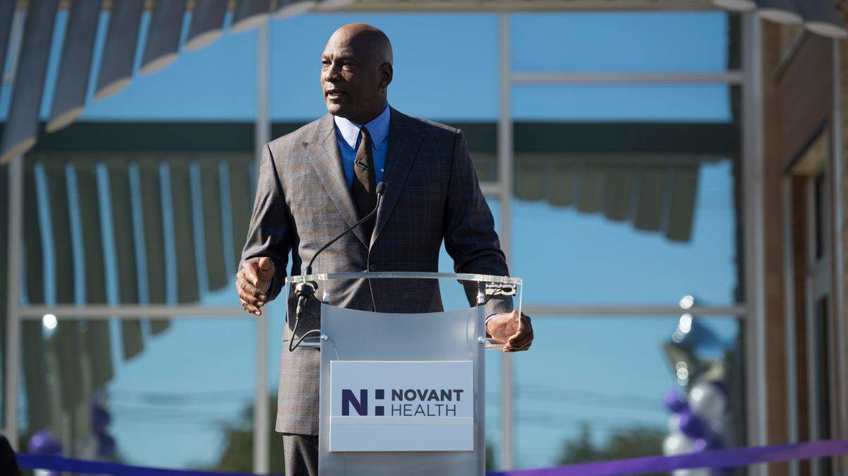 The $10 million gift from Michael Jordan was made to the Novant Health Foundation, which has now received a total of $17 million in funds from Jordan dedicated to developing clinics.