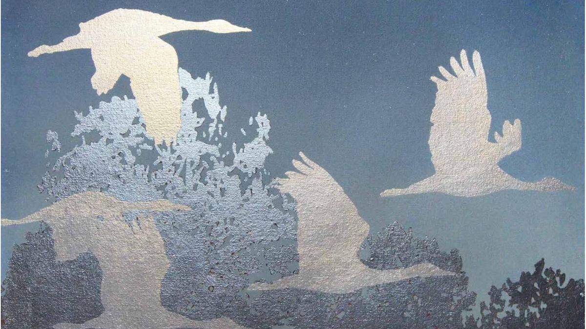 Work by Thomas Swanston is on view in “Seeking Silence” at SOZO Gallery. A free panel discussion with the artists will take place Jan. 11 at 10:30 a.m.