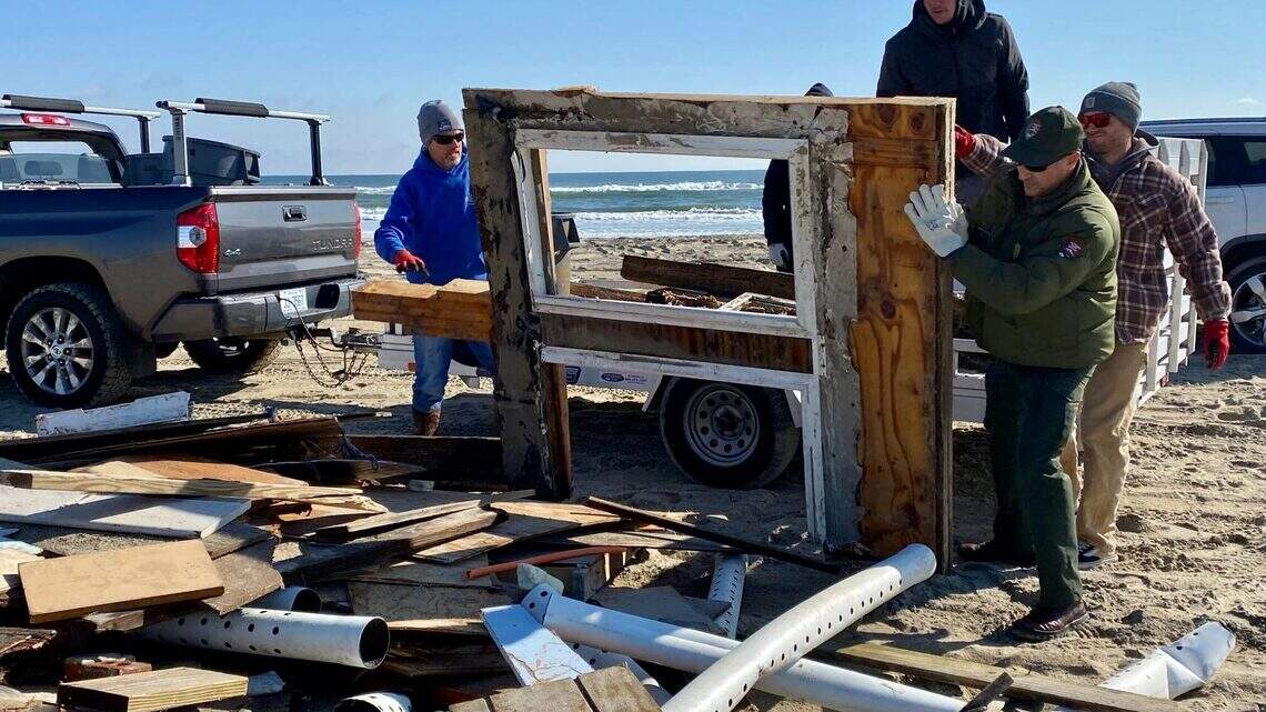 Pricey home falls into ocean on NC’s Outer Banks, creating debris trail, park says