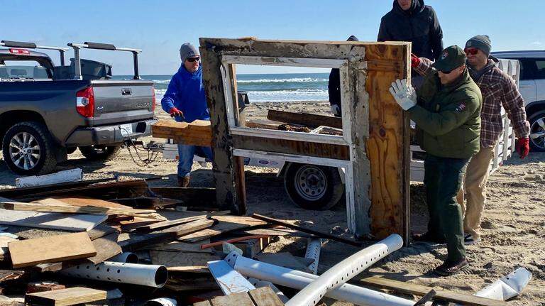 Pricey home falls into ocean on NC’s Outer Banks, creating debris trail, park says