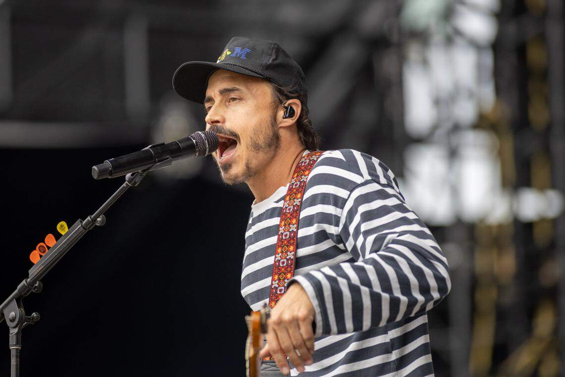 The Fray’s Lead singer Joe King at Lovin’ Life Music Fest in Charlotte, NC, on May 4, 2024.