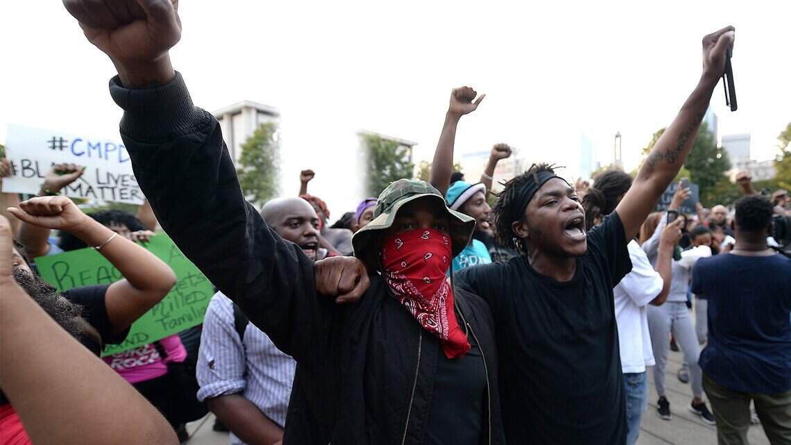 A LOOK BACK: Keith Lamont Scott protests