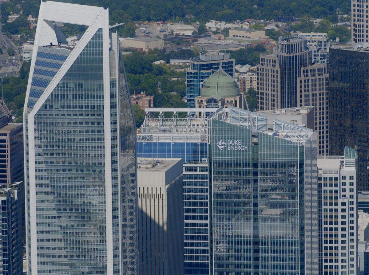 The 40-story Duke Energy Plaza in uptown Charlotte is all but done. The first office workers are expected to move in by the new year.