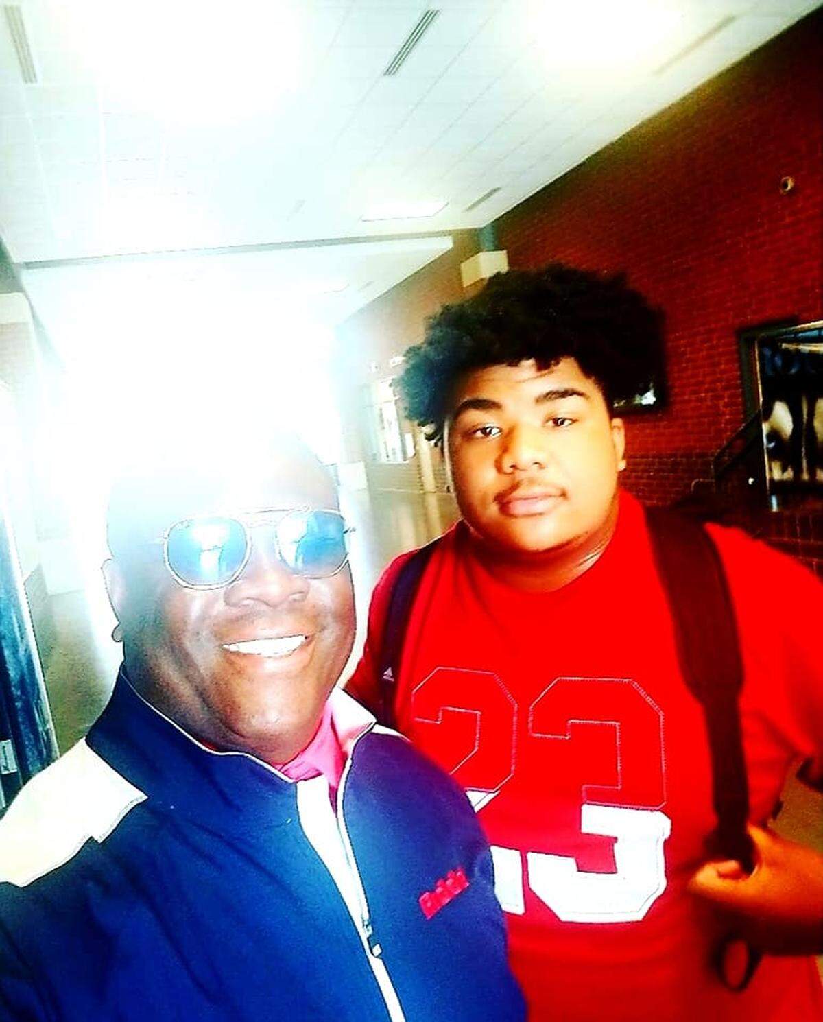 Former Florida Gator All-American and longtime Charlotte youth coach Larry Kennedy (left) thinks that Hough freshman Curtis Neal could be a generational talent