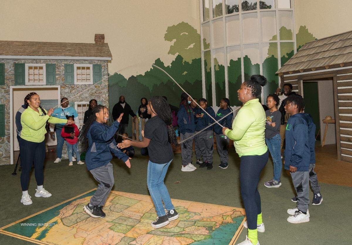 Double Dutch Demonstration at the African American Heritage Festival, held at the Charlotte Museum of History.