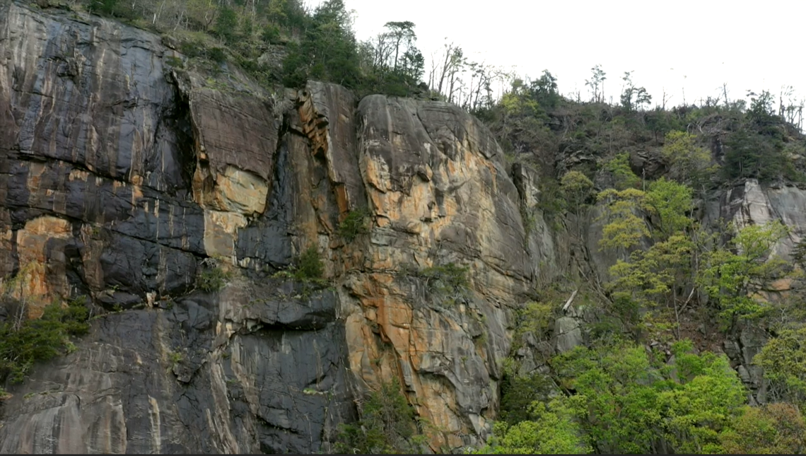 Climbing enthusiasts discovered the cliff in the mid 1970s when “a mock western amusement park” called Silver City was built beneath the summit, the coalition says.