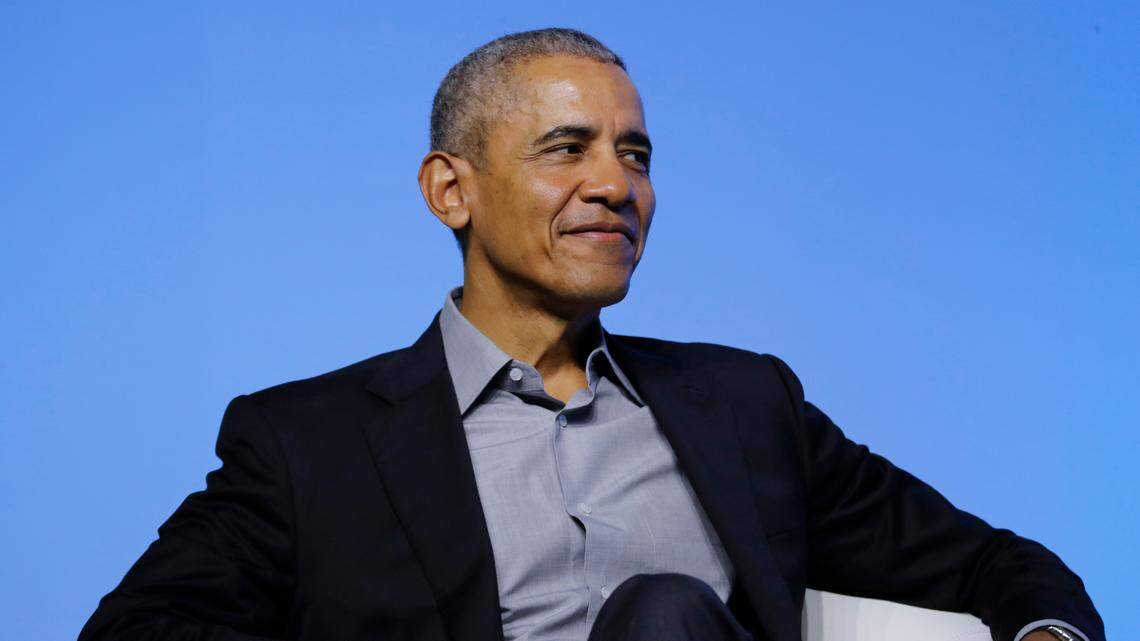 Former U.S. President Barack Obama attends the Gathering of Rising Leaders in the Asia Pacific, organized by the Obama Foundation in Kuala Lumpur, Malaysia, in December. On Saturday, he spoke to another group of rising leaders, the graduates of Johnson C. Smith University and other historically black schools.