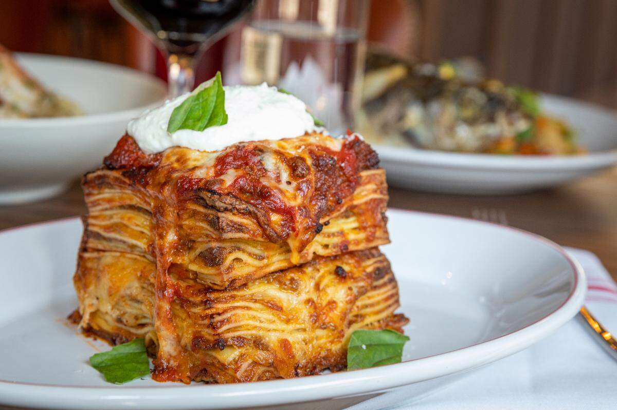 Indaco’s lasagna.