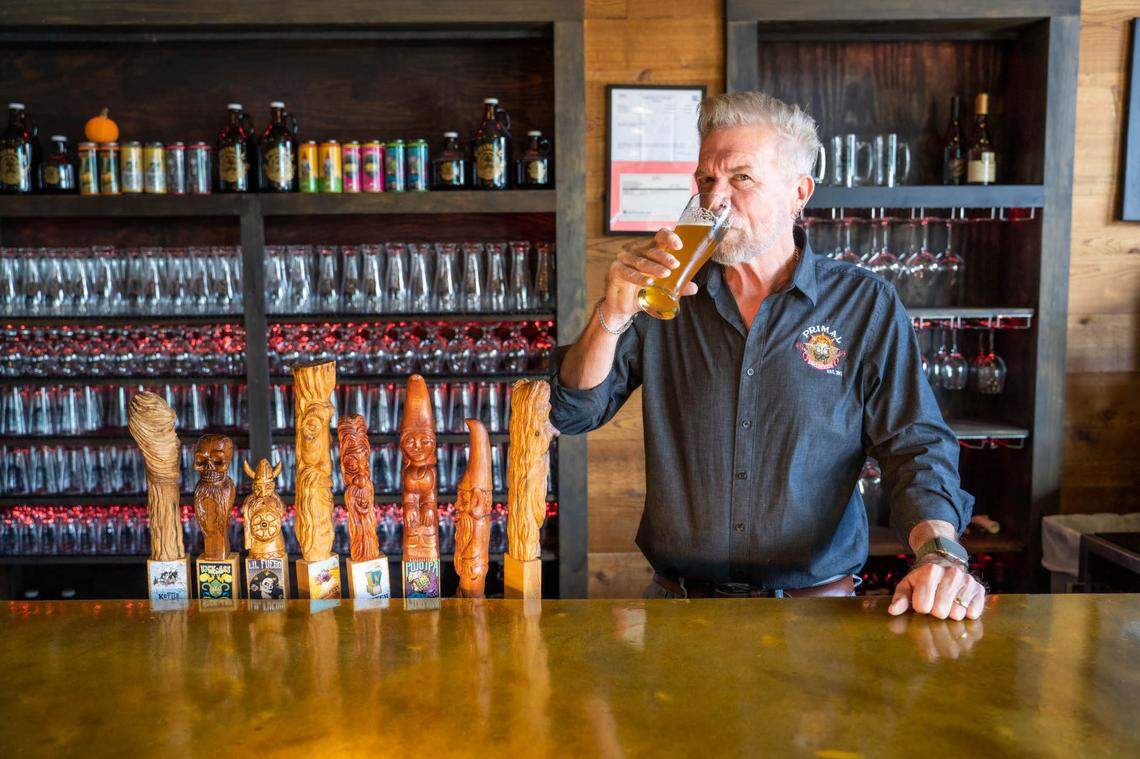 Ray Steimel, owner of Primal Brewing in Belmont and Huntersville.