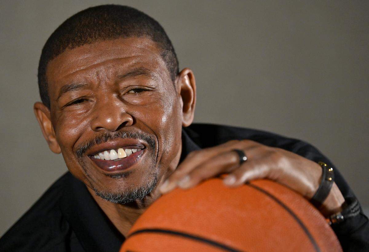 Former Charlotte Hornets guard Muggsy Bogues on Wednesday, March 18, 2026.