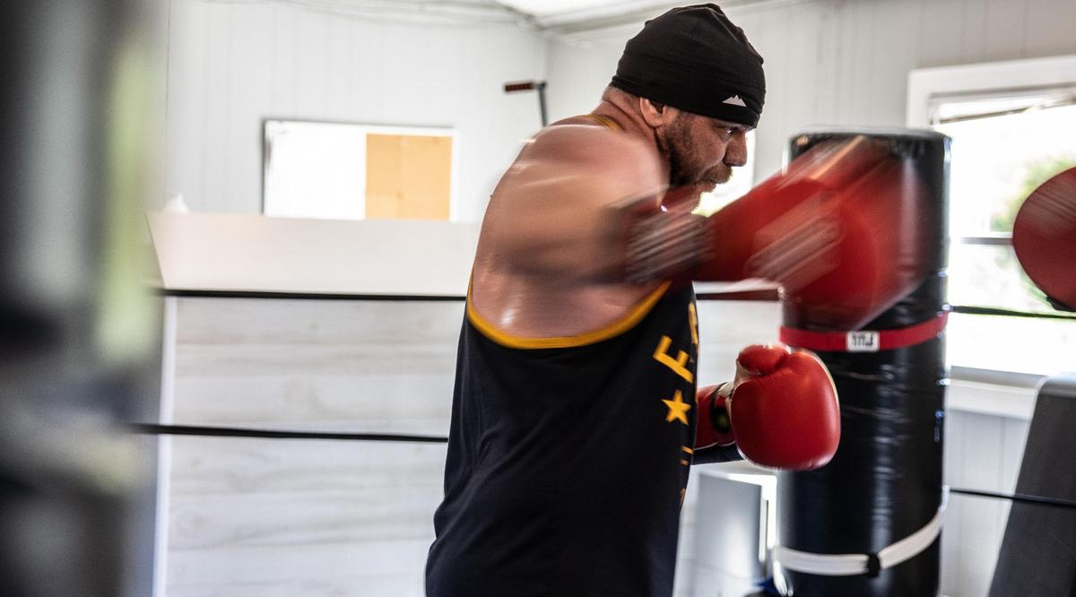 TShane Johnson trains at SouthPaw Training Center in Pineville.