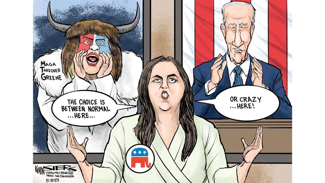 Kevin Siers cartoon: The State of the State of the Union Response