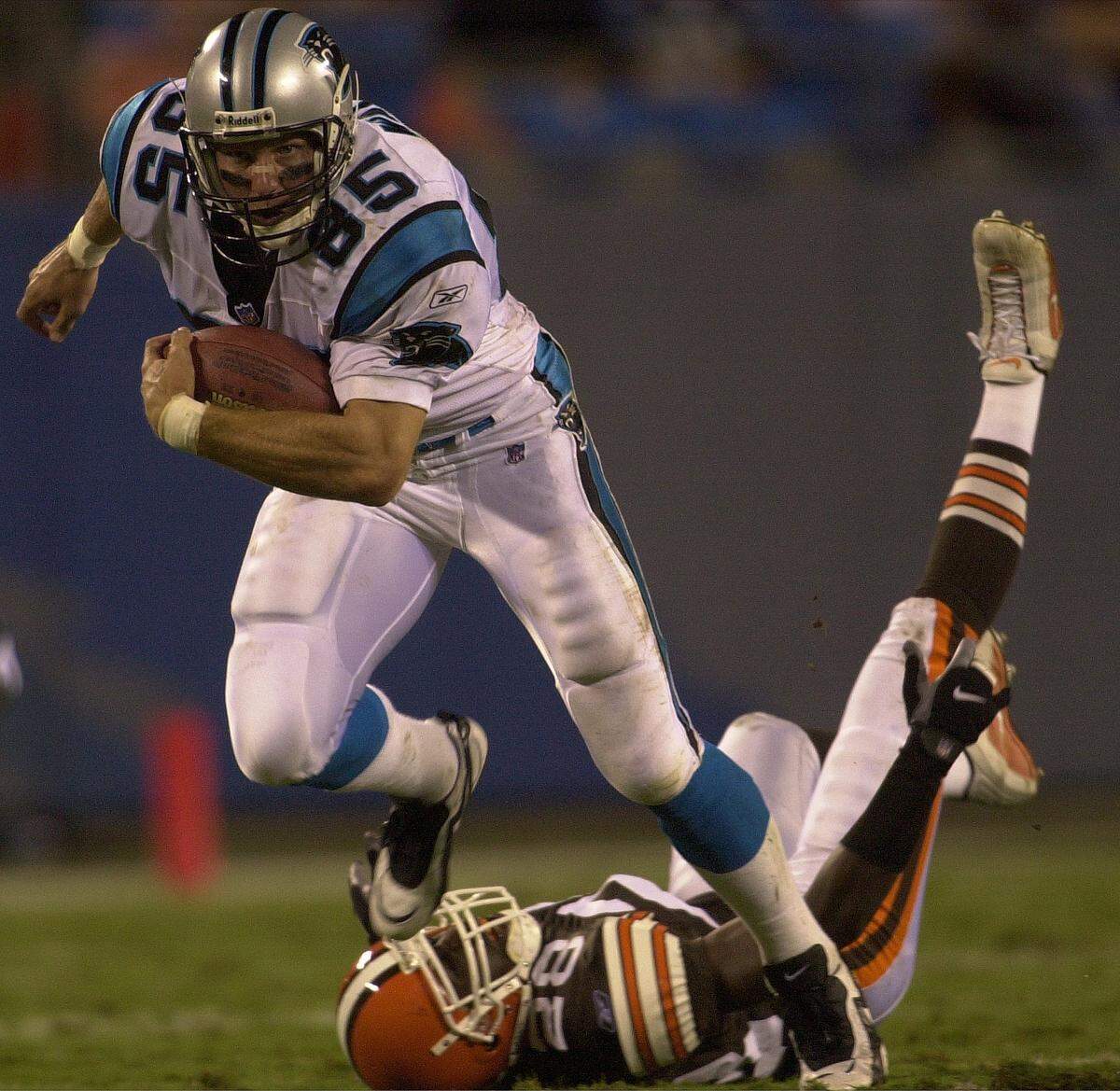 Carolina tight end Wesley Walls made the Pro Bowl five times during his seven seasons with the Panthers and had some of the best hands in team history.