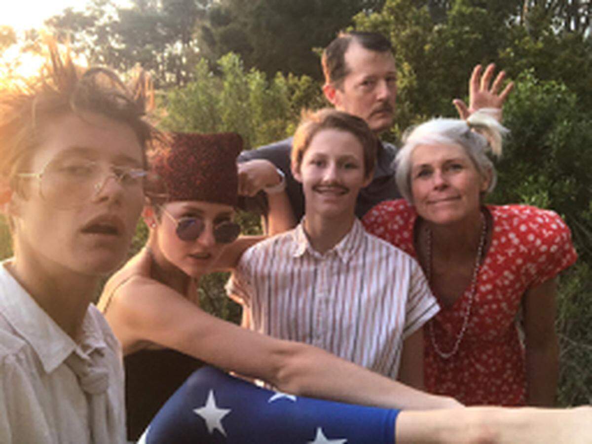 The Sasz family dressed up as characters from Napoleon Dynamite during a surprise prom they’d planned for Sally Sasz’s younger sister, Patsy Sasz, a 2020 graduate of Charlotte Country Day School.