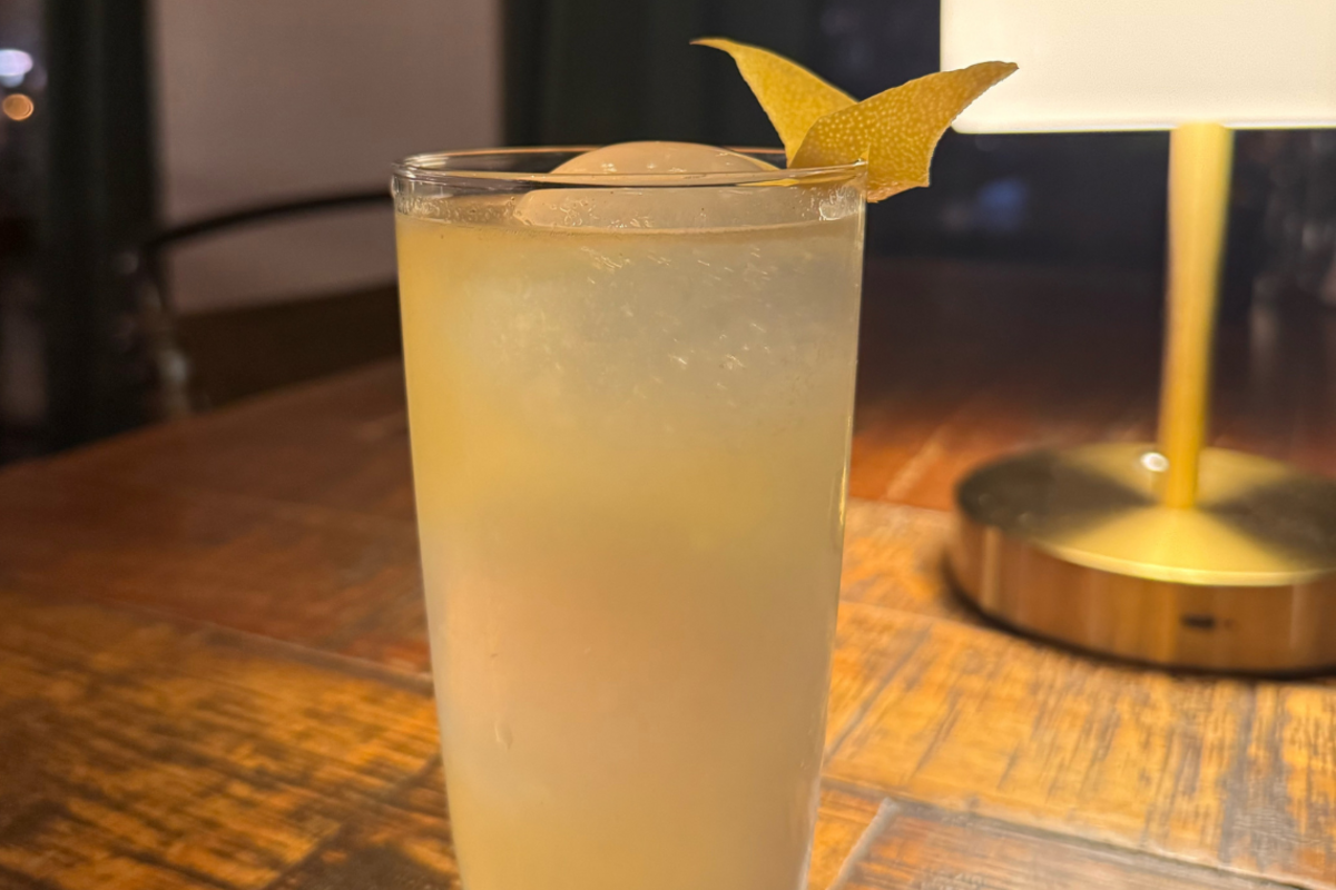 Embers in the Wind is a mezcal cocktail crafted by Roots Cafe’s bar and beverage director, Savannah Witt.