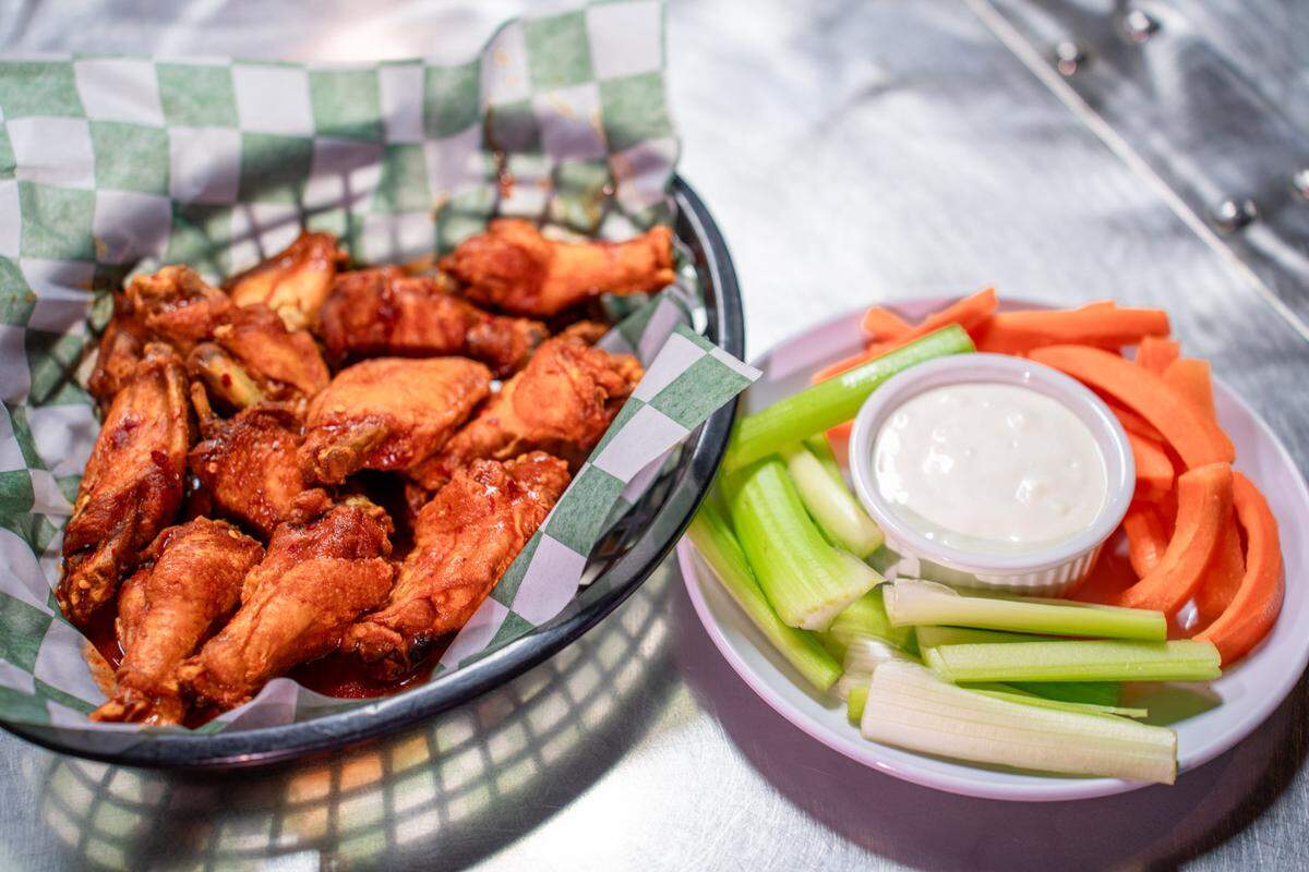 The wings at Kristophers in Matthews come in flavors such as mild, medium, Kickin Ranch Rub, hot honey, hot, garlic hot, teriyaki, spicy teriyaki, Caribbean jerk rub, Robby Wings Crispy Double Fried or firecracker.