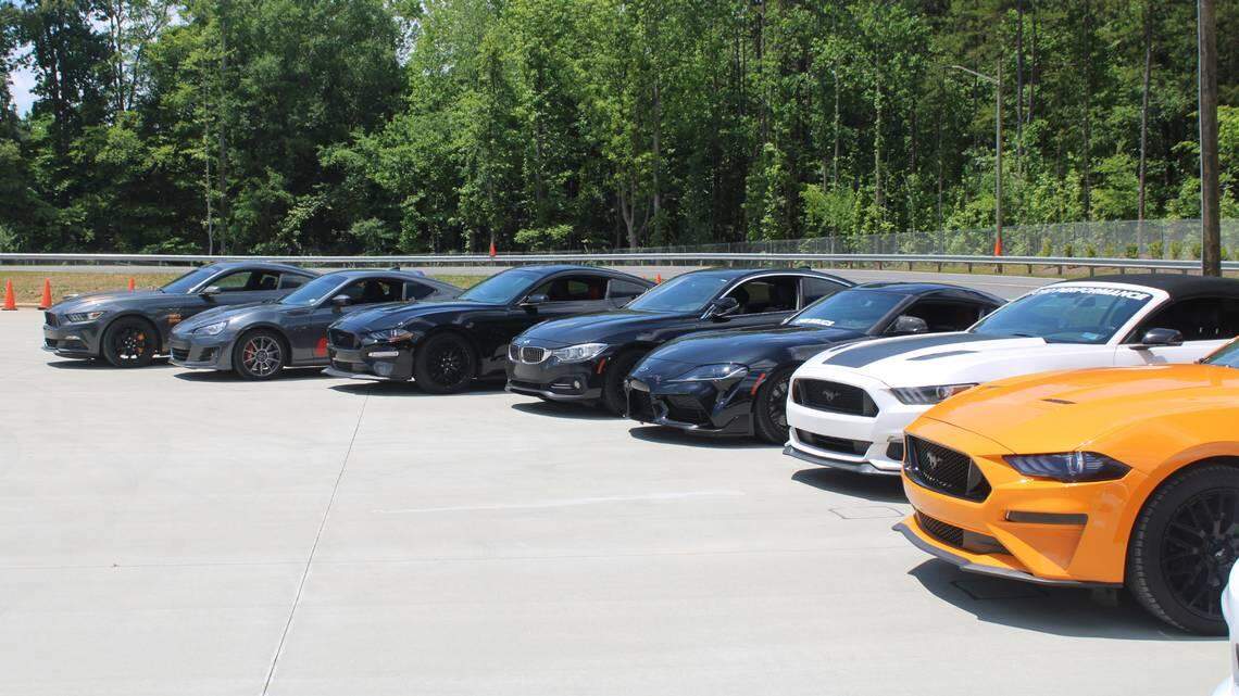 The Charlotte Mecklenburg Police Department seized these cars during a recent investigation into illegal street racing.