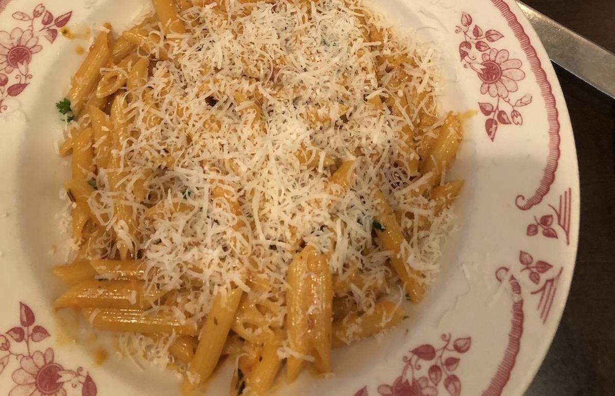 Don’t miss Mama Ricotta’s Penne alla Vodka.
