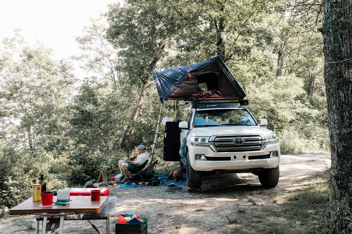 After an anniversary camping trip in which Jenny and Josh Vallimont were alone except for one dinner in a restaurant following COVID-19 procedures, she tested positive. 