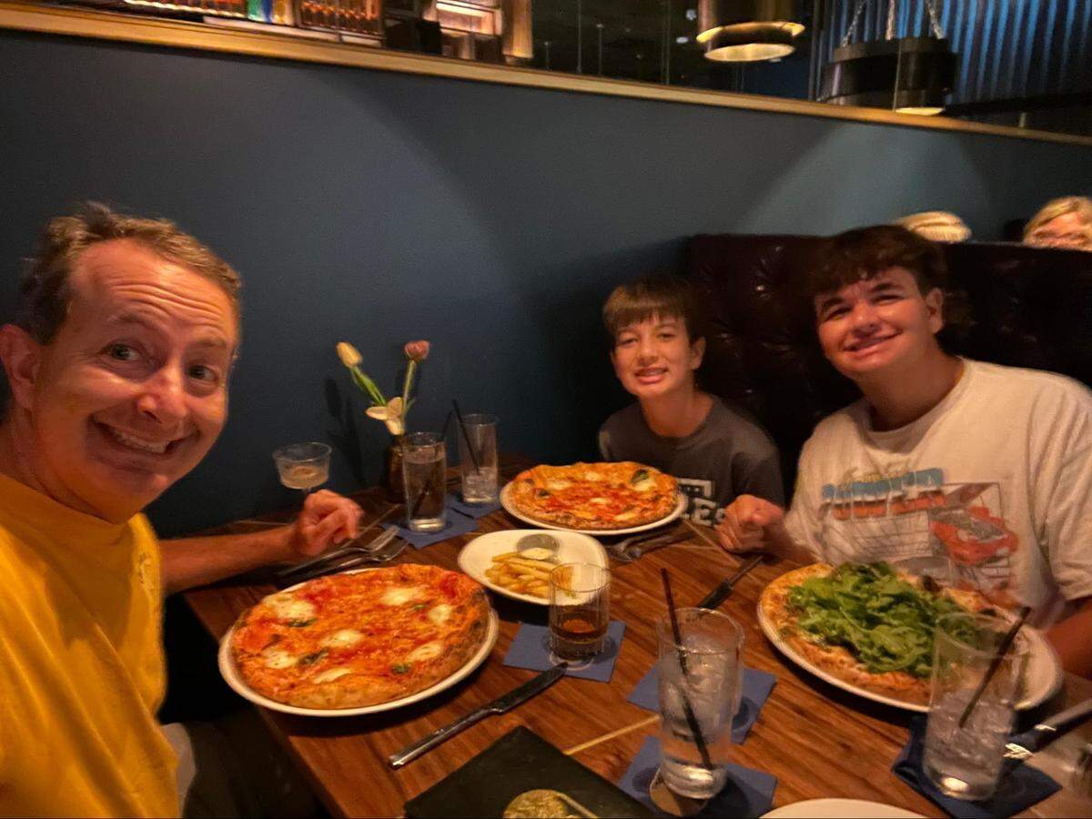 The Graziano family at 800 Degrees Carolinas’ SouthPark location.