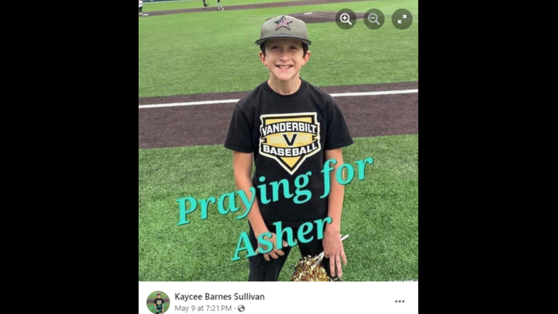 Asher Sullivan was hospitalized after getting swept into a storm drain in Tennessee.